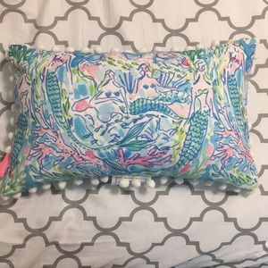 Lily Pulitzer Mermaid Print Pillow